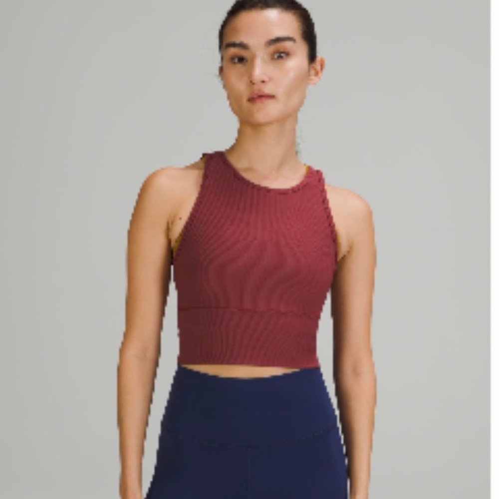 Lululemon Size 6 Power Pivot Ribbed Tank